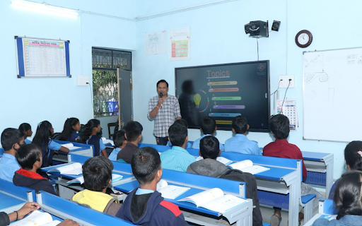 Students in industrial setting